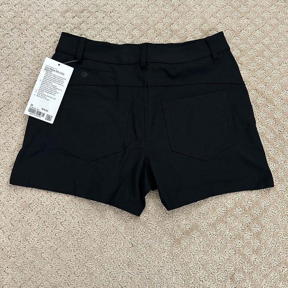 Lululemon City Sleek High Rise Shorts